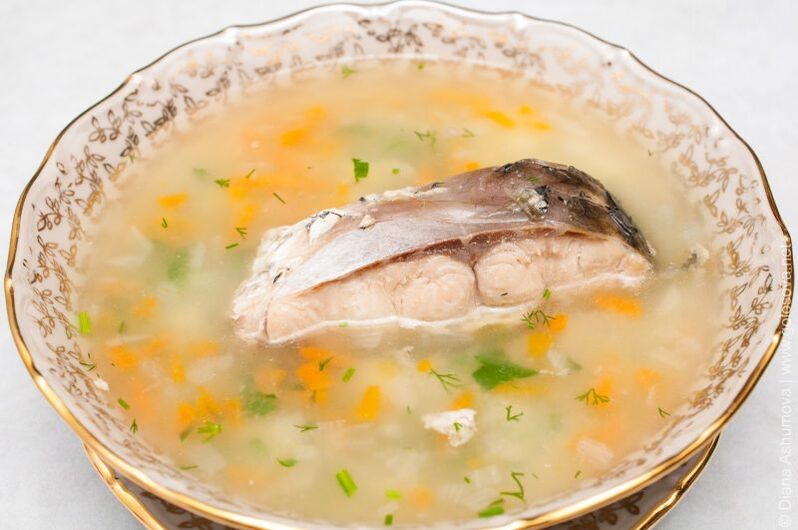 Slimming fish soup 6 cloves