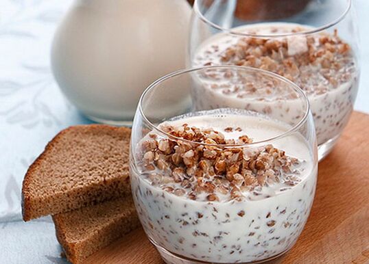 Kefir buckwheat porridge for weight loss