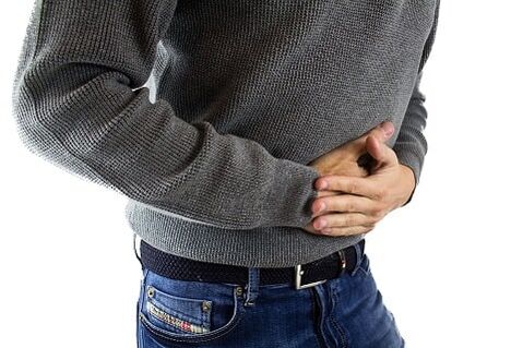 A person has symptoms of gastritis